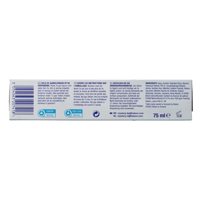 Proglasur daily protection toothpaste 75 Millilitres