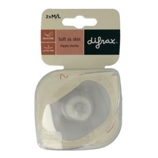 Difrax Nipple Shields M/L 2 Pieces
