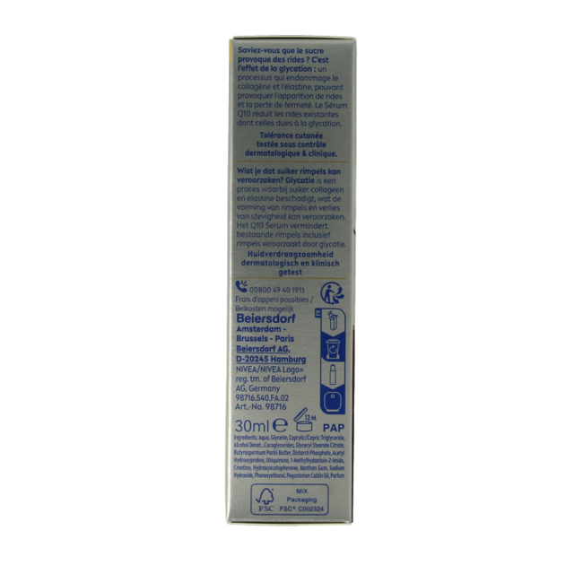 Nivea Q10 serum de doble acción antiarrugas 30 mililitros