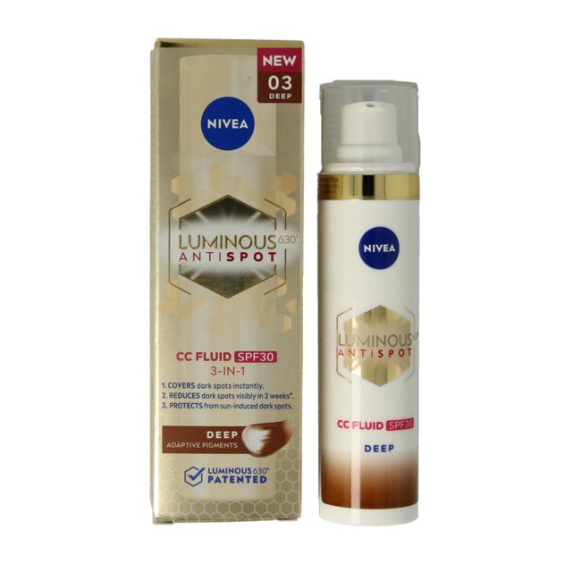 Nivea Cellular Luminous 630 Fluide Teinté Dark SPF30 40 ml