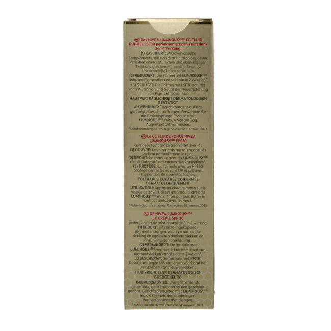 Nivea Cellular Luminous 630 Fluido Scuro SPF30 40 Millilitri