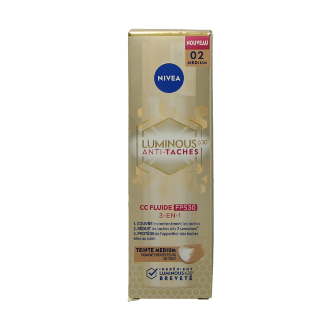 Nivea Cellular Luminous 630 Fluido Medio SPF30 40 Millilitri