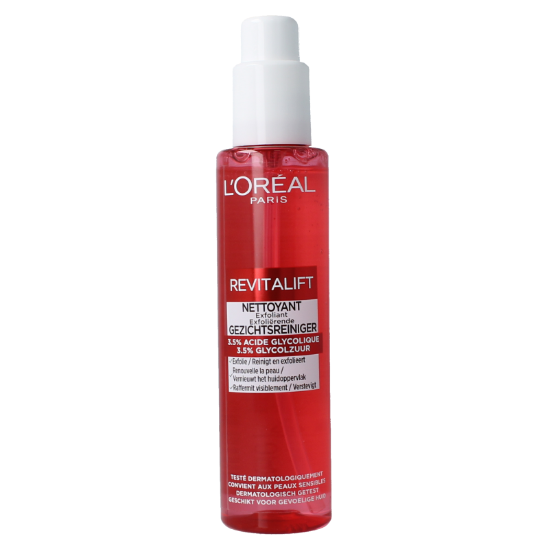 L'Oreal Paris Limpiador glicólico L'Oreal Paris Revitalift 150 mililitros