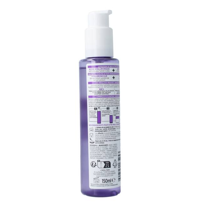 Revitalift limpiador con ácido hialurónico 150 mililitros