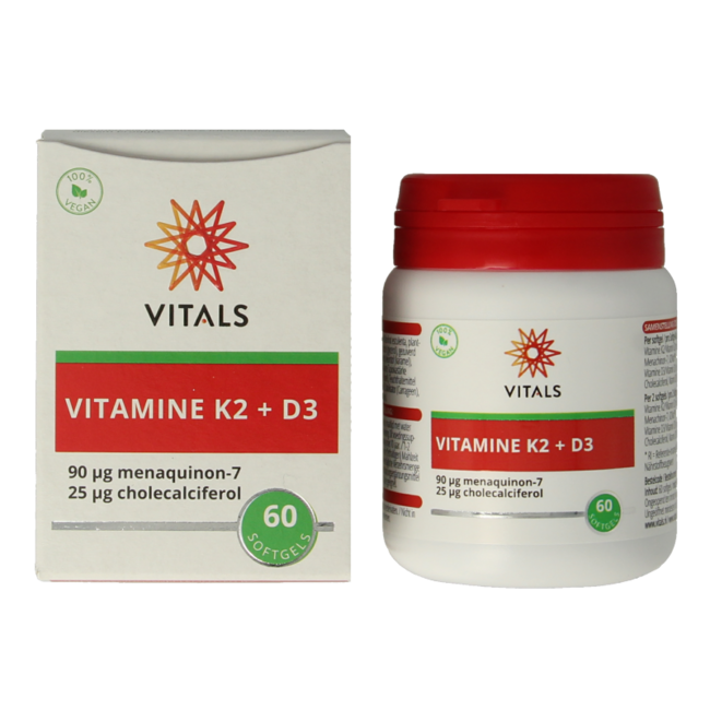 Vitamine K2 + D3 60 Softgel