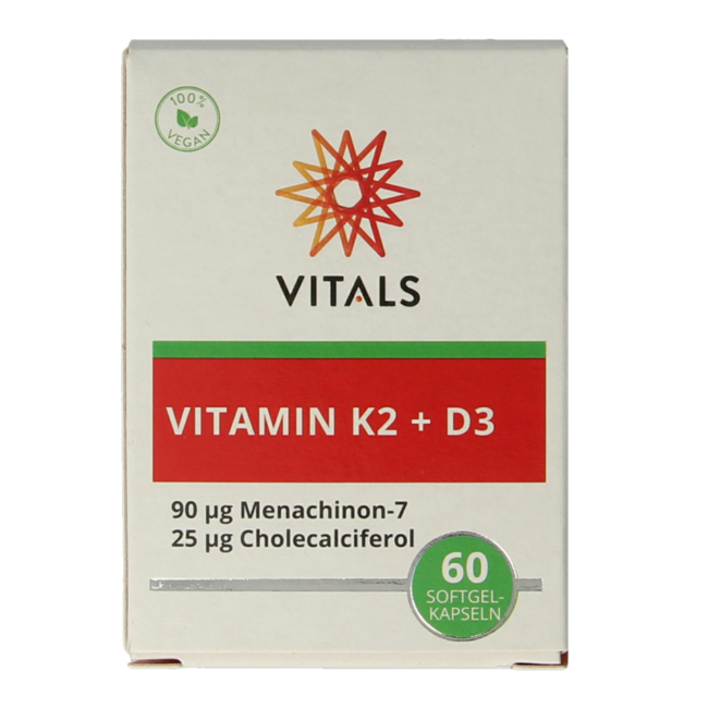 Vitamine K2 + D3 60 Softgels