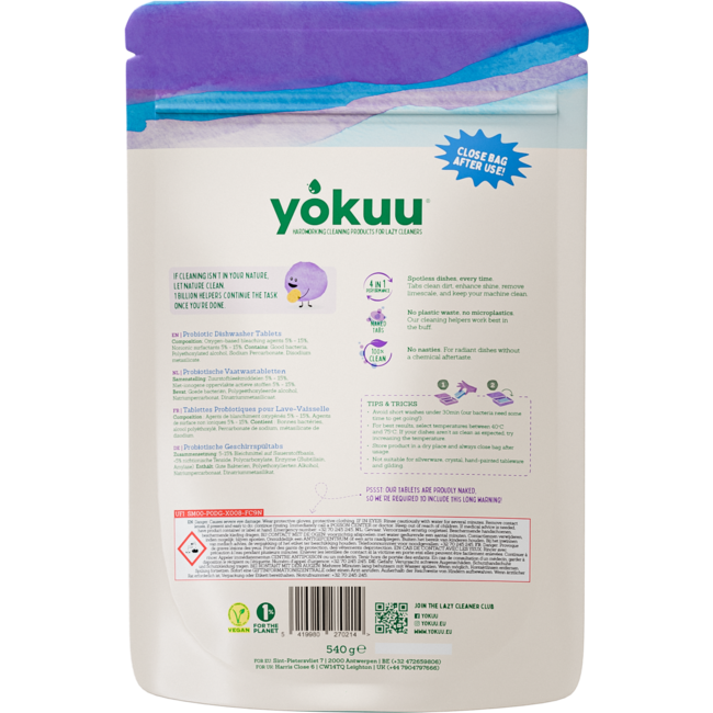 Pastillas para lavavajillas 45 unidades