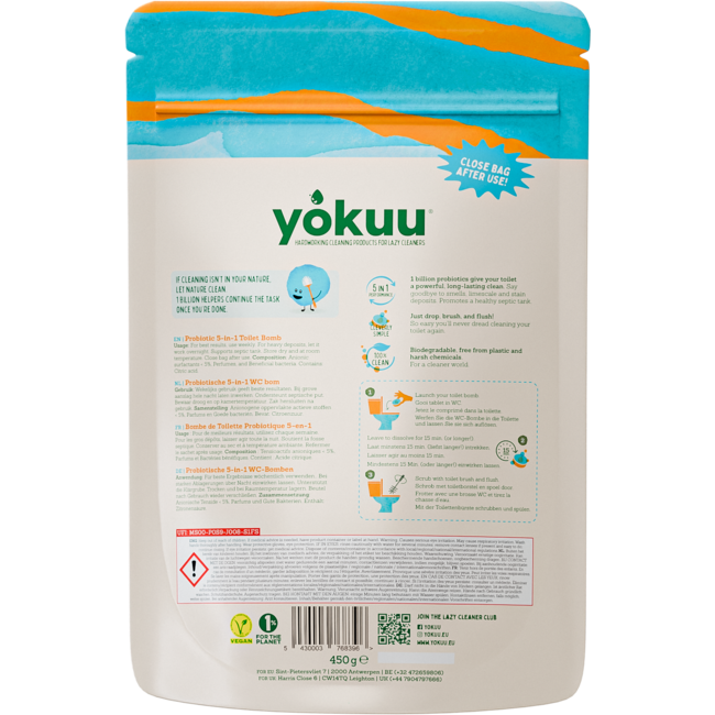 Yokuu Bomba para inodoro tomillo y sal marina 30,00 Comprimidos