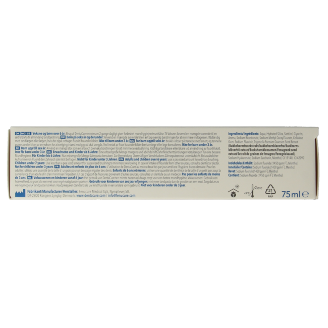 Dentacure Dentifricio Sbiancante 75 Millilitri