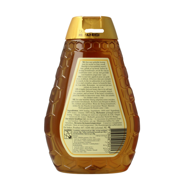 De Imker Bloemenhoning knijpfles 500 Gram
