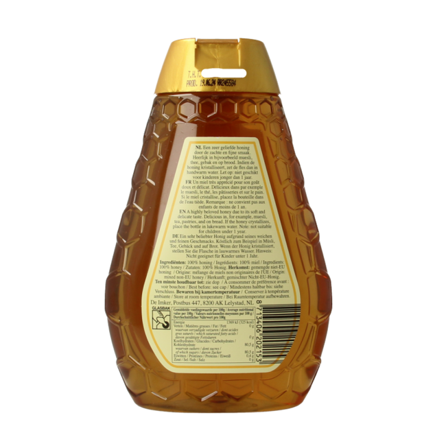 Miele Millefiori De Imker in Bottiglia Squeeze 500 Grammi