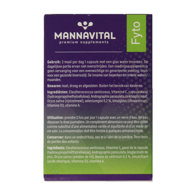 Mannavital Immunoton Forte 60 Vegetarian Capsules
