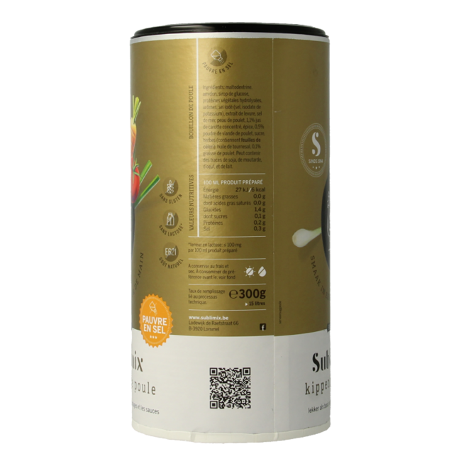 Chicken bouillon low-salt 300 Gram
