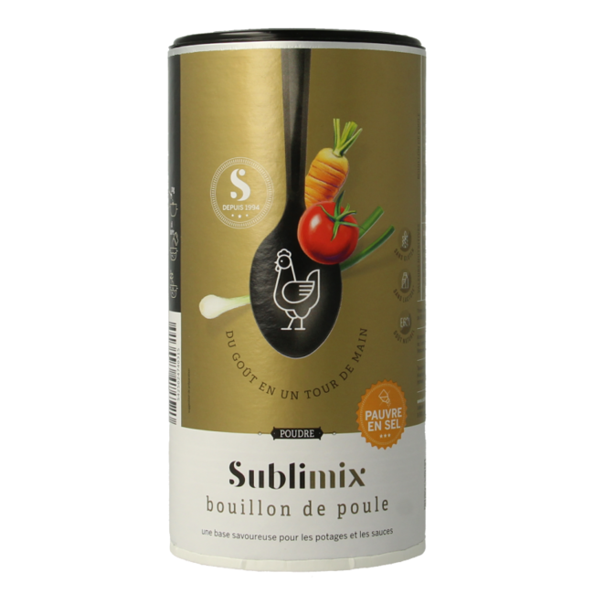 Bouillon de poulet à teneur réduite en sel 300 g