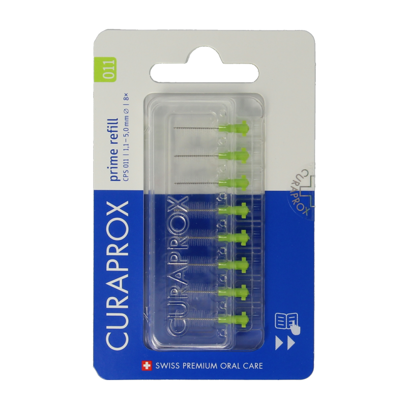 Recharge brossettes interdentaires PS 11 vert clair 5 mm 8 pièces