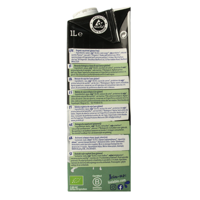 Isola Bio Protein plus organic 1000 Millilitres