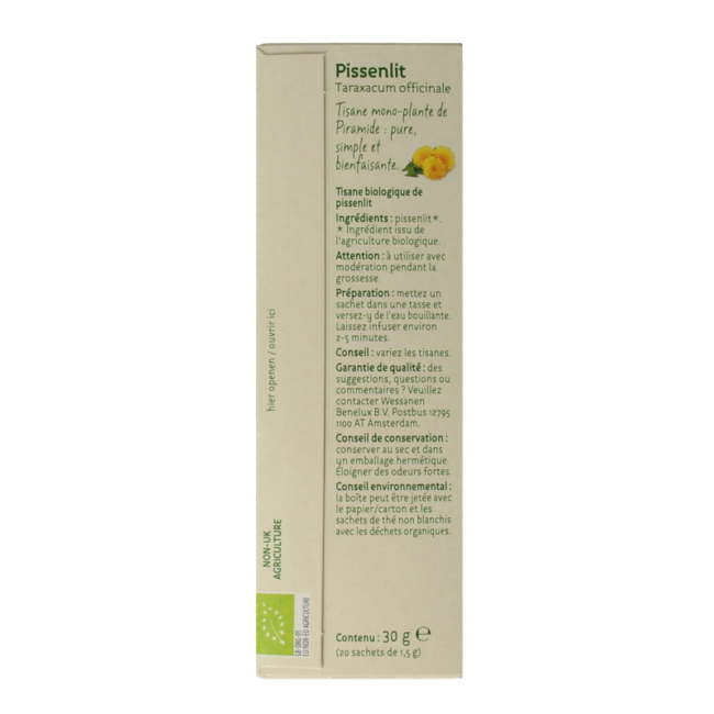 Té de diente de león bio 20 Unidades