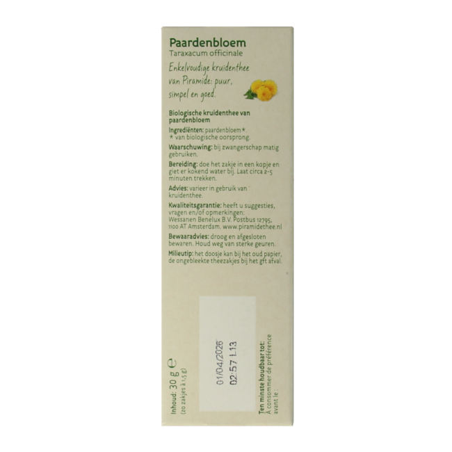 Té de diente de león bio 20 Unidades
