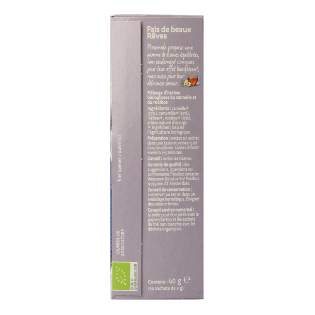 Organic Sweet Dreams Tea 20 Bags