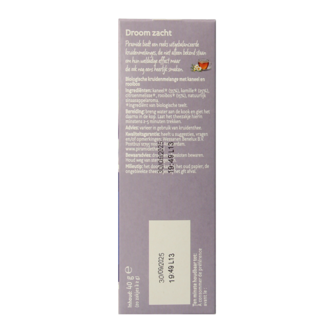 Infusion bio Rêves Doux 20 sachets