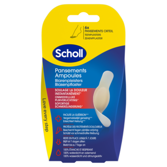 Scholl Scholl Apósitos para ampollas en los dedos de los pies 6 unidades