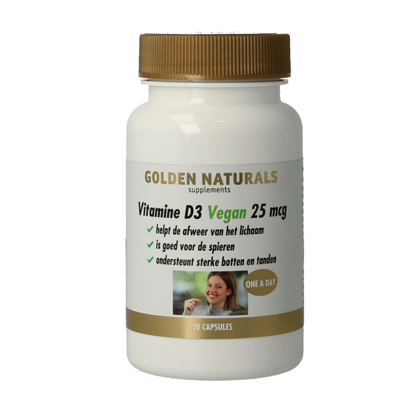 Golden Naturals Vitamina D3 25mcg Vegan 120 Capsule