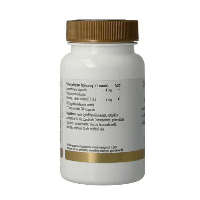 Golden Naturals Astaxantina 4mg 60 Cápsulas