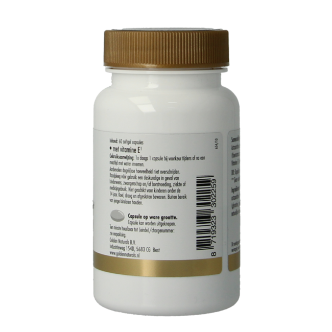 Golden Naturals Astaxantina 4mg 60 Cápsulas