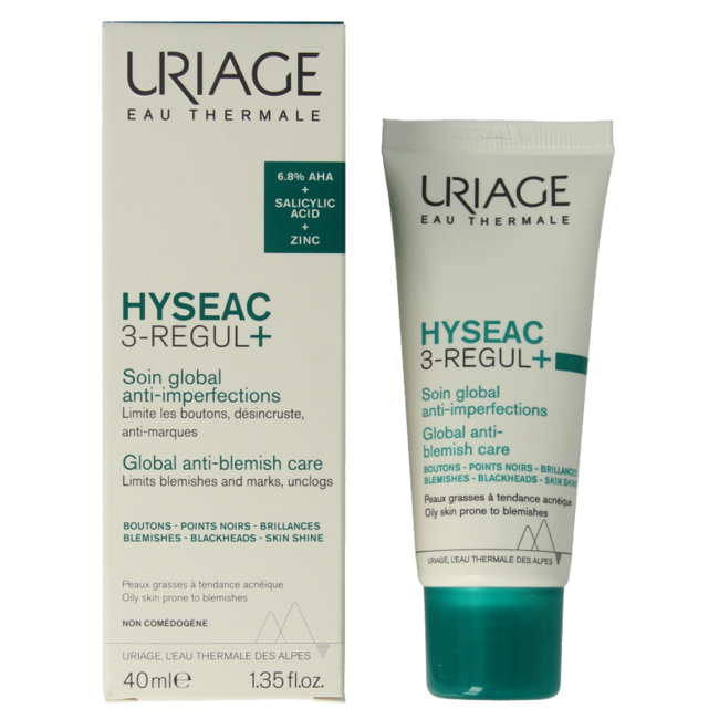 Uriage Hyseac 3-regul+ 40 Millilitres