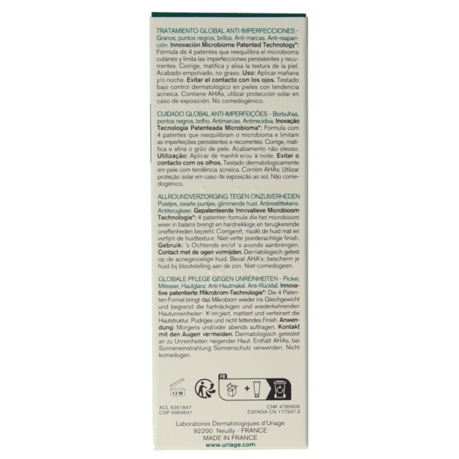 Uriage Hyseac 3-regul+ 40 Millilitres