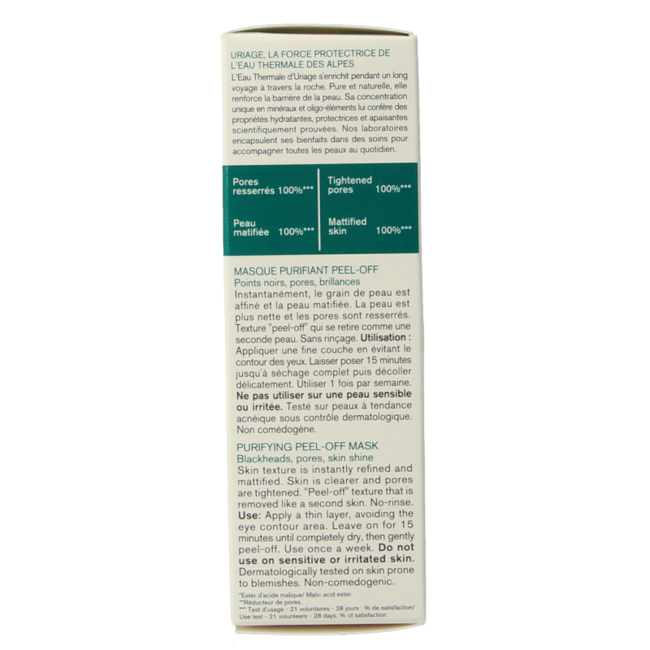 Uriage Hyseac mascarilla peel-off 50 mililitros