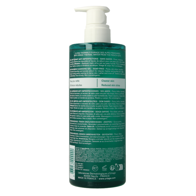 Uriage Hyseac cleansing gel 500 Millilitres