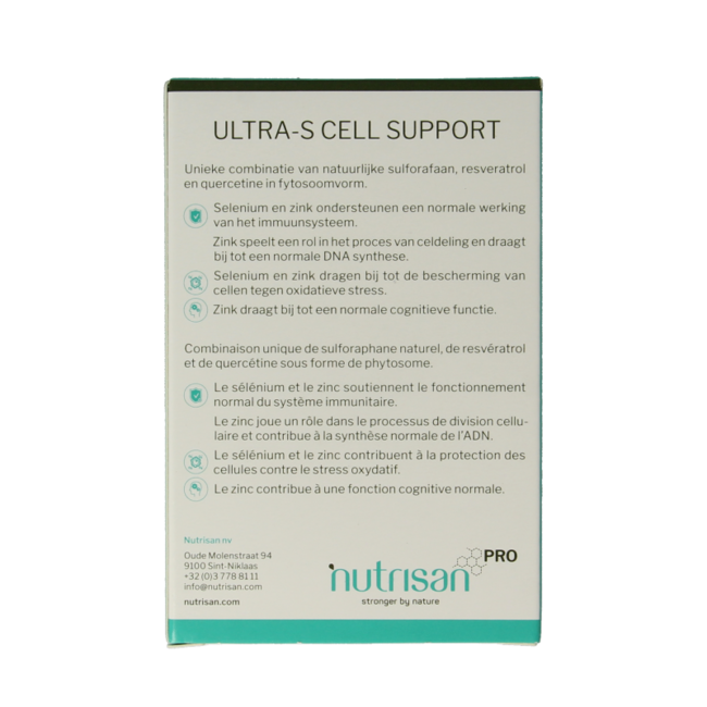 Nutrisanpro Ultra-s cell support 30 Capsules