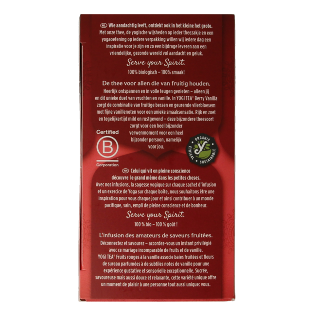 Berry vanilla bio 17 bolsitas