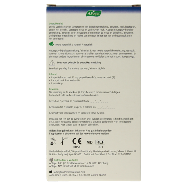 Spray nasal para sinusitis 1 set