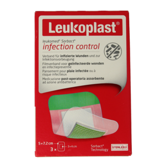 Leukomed Leukomed Sorbact infection control 50 x 72 mm 3 Pieces