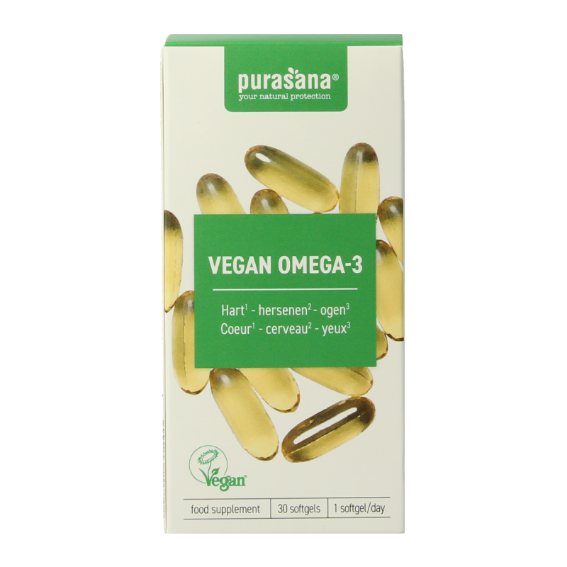 Purasana Olio di Alghe Omega-3 Vegano | Cuore e Cervello