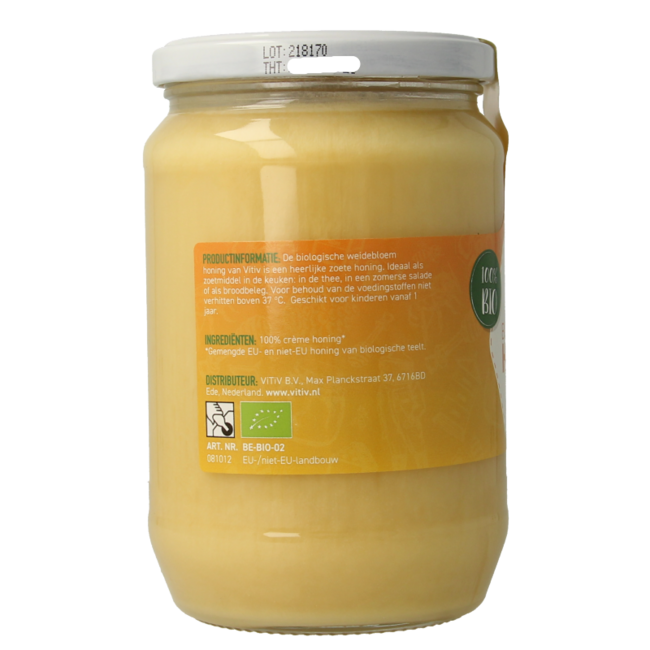 Vitiv Organic Creamed Honey 900g