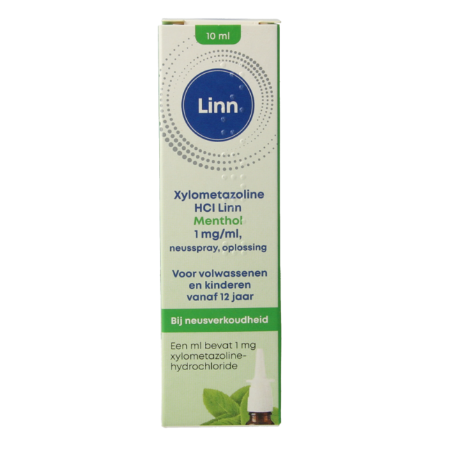 Spray nasal xylométazoline/menthol 1 mg 10 ml