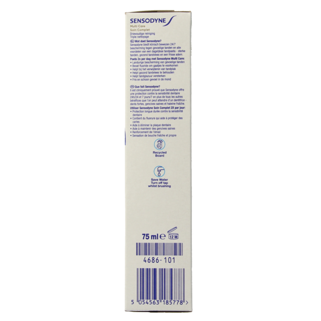 Pasta de dientes multicare 75 mililitros