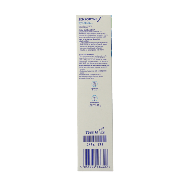 Zahnpasta Extra Fresh Gel 75 ml