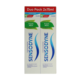 Sensodyne Pasta de dientes fresh mint 2 x 75ml 150 mililitros