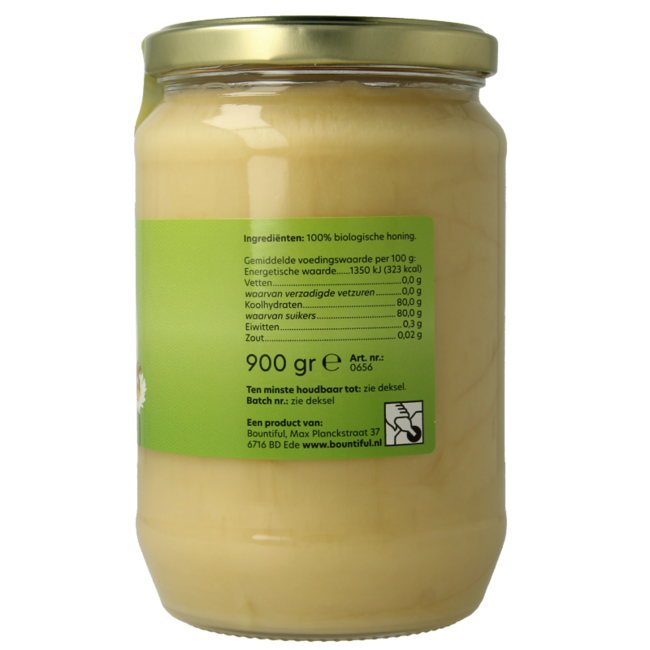 Bountiful Organic meadow flower cream honey 900 Gram