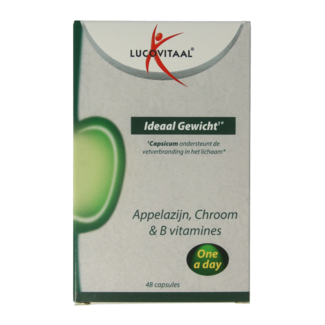 Lucovitaal Lucovitaal Ideaal gewicht appelazijn 48 Capsules