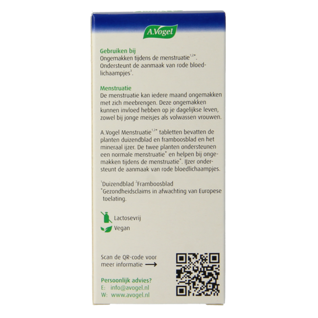 A Vogel Menstruation Tablets 30 Tablets