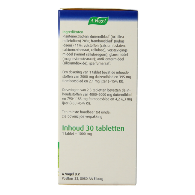 A Vogel Menstruation Tablets 30 Tablets