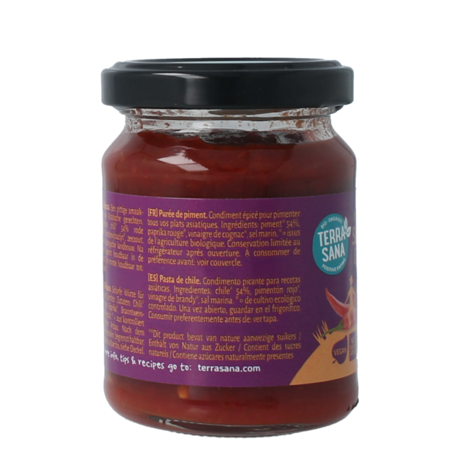 Organic sambal oelek 90 Gram