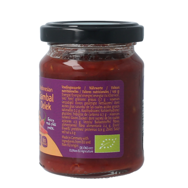 Sambal oelek ecológico 90 gramos