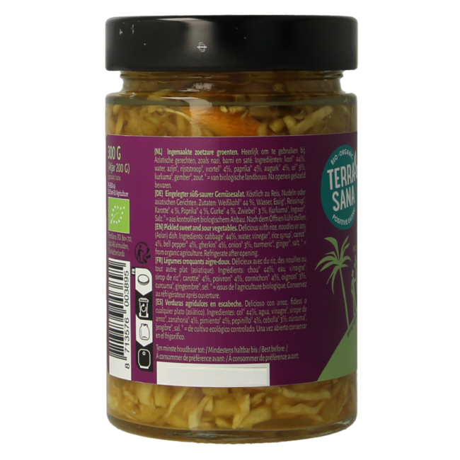 Indonesische atjar tjampoer bio 300 Gram