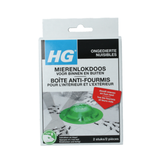 HG HG HG X Ameisenköderdose für Innen und Außen, 2 Stück
